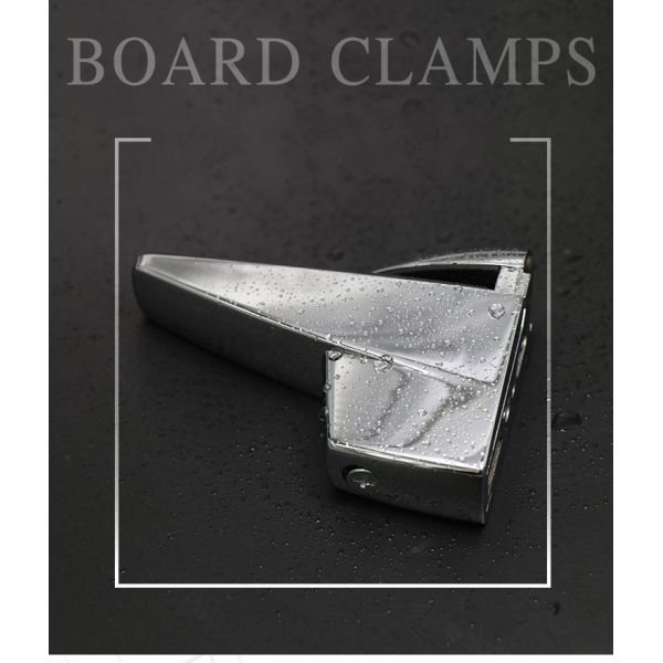Adjustable F Shape Glass Shelf Bracket Competitive Fixed Clamp for Furniture Accessories