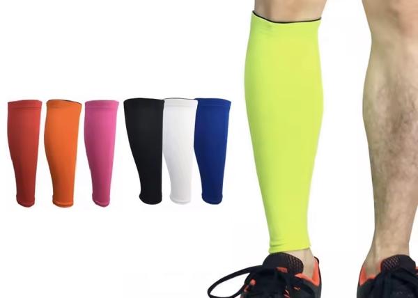 Elastic Breathable Sport Colorful Right Left Legs Compression Calf Brace Support