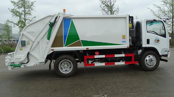 caminhão 7cbm do compressor do lixo de 8000L ISUZU 8cbm à capacidade ISO9001