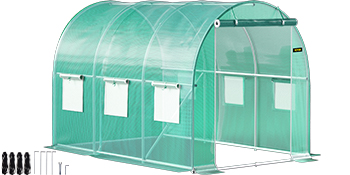 Heavy-Duty Poly Balcony Large Walk In Tunnel Plastic Greenhouse Tent For Winter Indoor Garden Winter PVC Mini