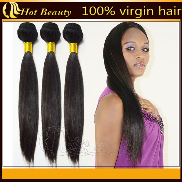 Black Virgin Brazilian Remy Human Hair Straight