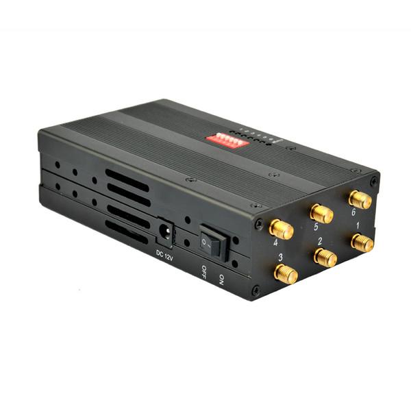 6 Antenna High Power Portable Cell Phone Signal Jammer Blocking GSM 3G 4G LTE WIMAX GPS