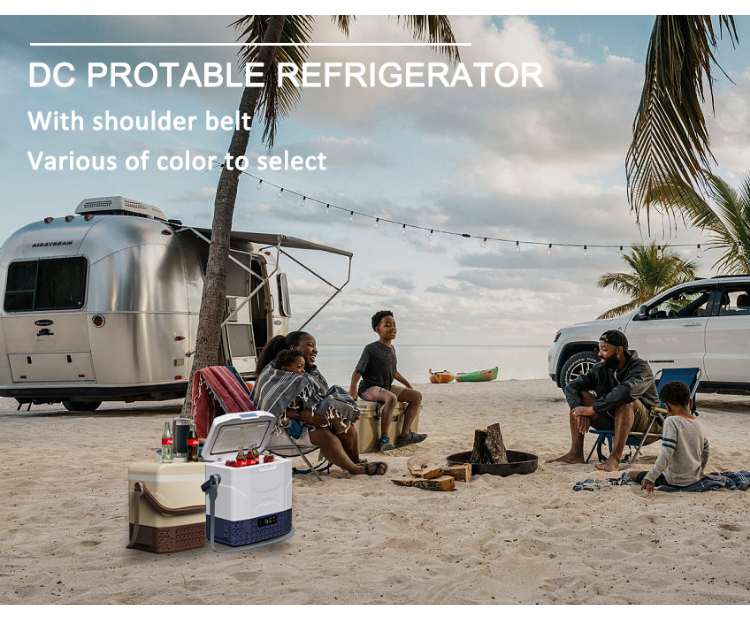 Réfrigérateur portable à courant continu pour l'extérieur / pique-nique Petites litres Mini-refroidisseur de voiture 12v réfrigérateur de camping congélateur