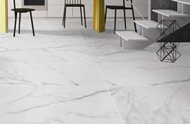 Superfície clássica do resíduo metálico da telha da porcelana de Carrara Hd para 24 X brilhante de 48 andares