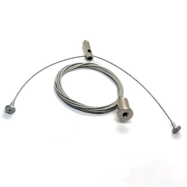 Suspensão clara Kit With Adjust Cable Gripper e corda de fio inoxidável