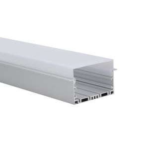 Frosted Flat 2.5m Recessed Aluminum LED Profile