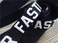 La bande élastique faite sur commande de jacquard de yoga de couleur pour le vêtement se fanent résistance