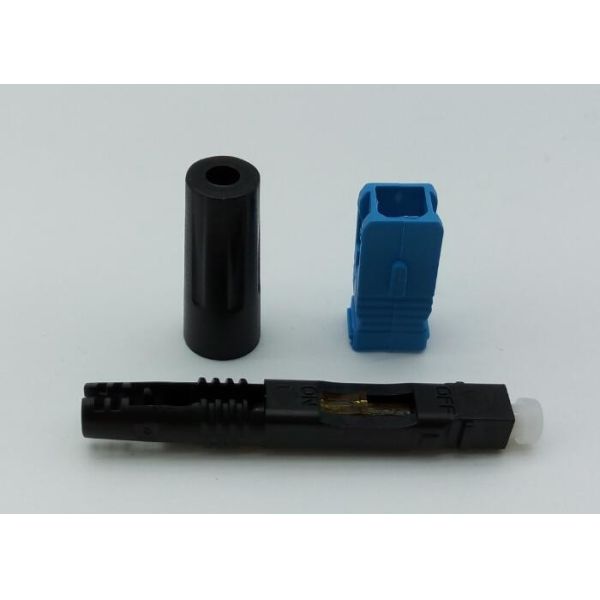 соединители волокна одиночного режима соединителя оптического волокна 50мм пре- отполированные быстро голубые