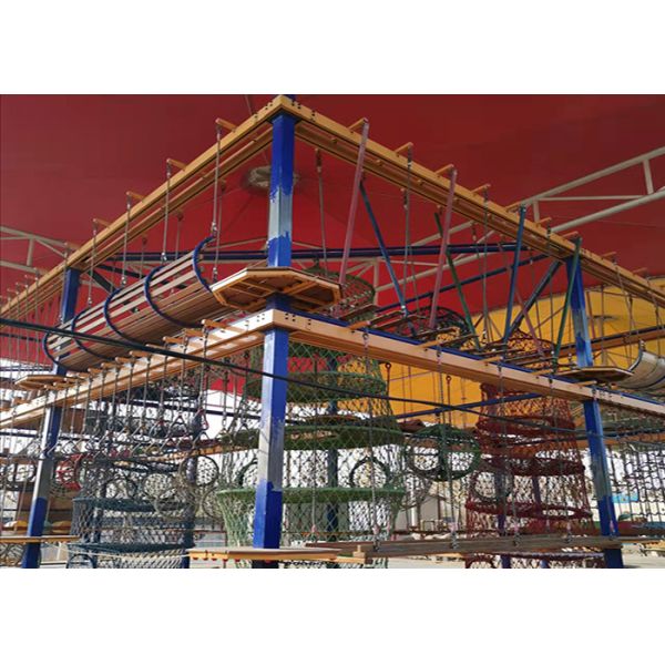 Children Indoor Ropes Course Adventure Expansion Equipment Park