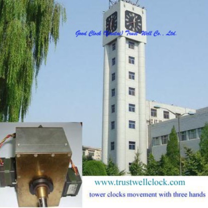Tower Clocks and movement mechanism 1m 1.5m 2m 3m diameters with minute hour or second hand weather proof
