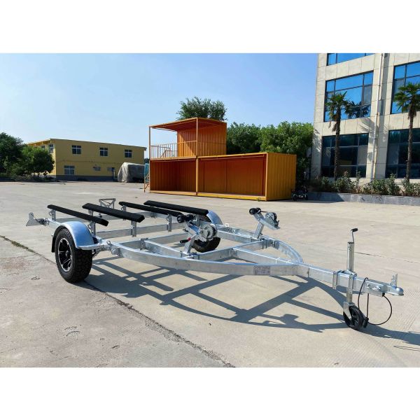 Remorque double bateau avec protection de sécurité en alliage pour deux jet skis 4800×2550mm