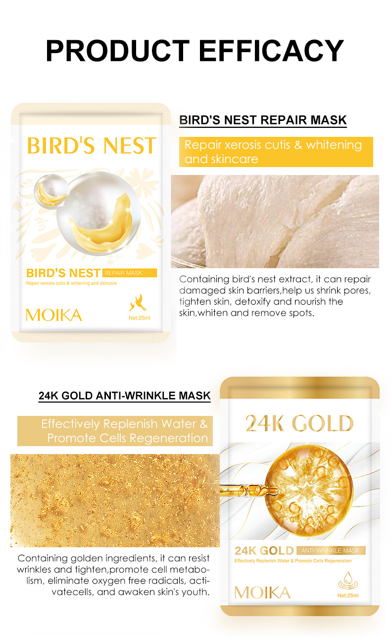 OEM Beauty Facial Mask Paper Sheet Korean Skin Care Moisturizing Face Mask