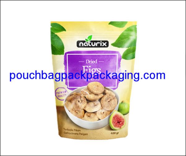 Stand up pack pouch for tea packaging with zip lock, doypack with zipper