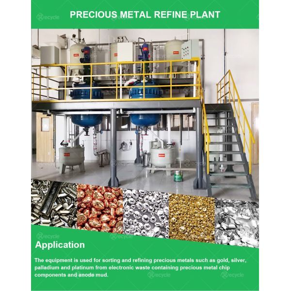 High Metal Recovery Precious Metal Extraction Machine for Refining Gold Palladium Platinum