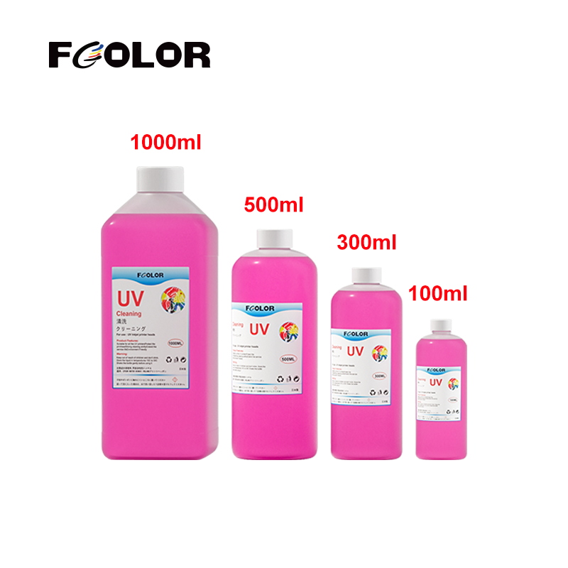 1000ML Print Head Cleaning Set UV Head Powerful Cleaning Solution for XP600 DX5 UV Printer