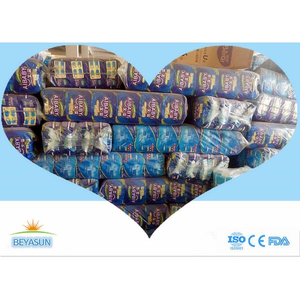 Super Soft Nonwoven B Grade Diapers  3D Leak Guards Stocklot Magic Tapes