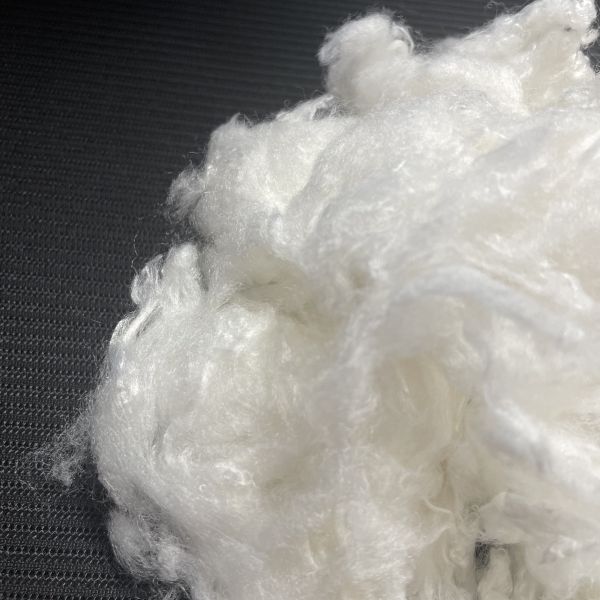Recycled Inorganic Flame Retardant Polyester Staple Fiber 4.44D×64mm Non-Halogen for Industrial & Textile Safety