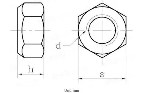 JIS B 1199 All-Metal Prevailing Torque Type Nuts Hexagon Lock Nuts