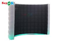 cabine gonflable de photo de mur du tissu LED de 210D Oxford pour de plus grands événements