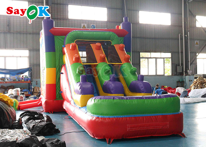 0.5мм ПВХ надувный единорог Отскакивающий дом Дети Отскакивающий замок Прыгающий горки Луна