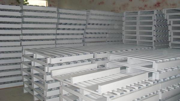 Steel Pallet Storage Logistic 1500kg Heavy Duty Commercial Warehouse System Durable Construction