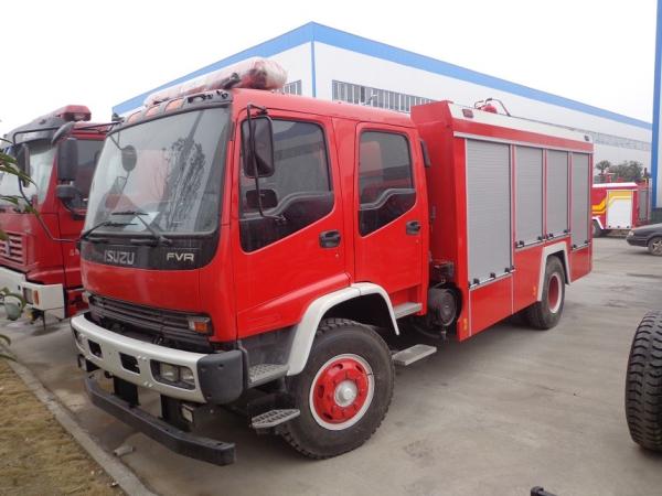 ISUZU FVR 6ton Fire Brigade Truck , 4000L Water 2000 Liters Foam Tanker Fire Truck