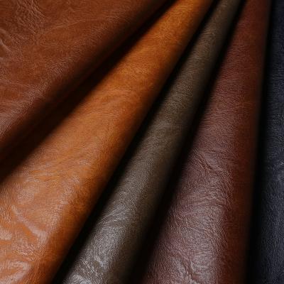 1.0mm Retro Crazy Horse Soft Semi-Pu Leather Brushed Bottom Para Sacos Mobiliário Decoração Embalagem