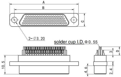 J30J-9TJSP Connectors Rectangular Plug 9 Pin Industrial Connector
