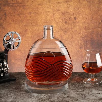 Glass Beverages Tequila Rum Brandy Vodka Whiskey Gin Bottles made of Super Flint Glass