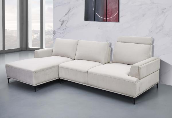 Breathable Luxury Fabric L Shaped Couch Stain Resistant Durable