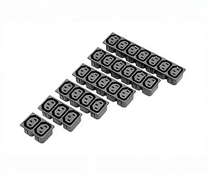 White Or Black PC Wall Argentina Electrical Sockets 3 Poles Female Round Single Power Outlet 10A 250V Grounded 2500W