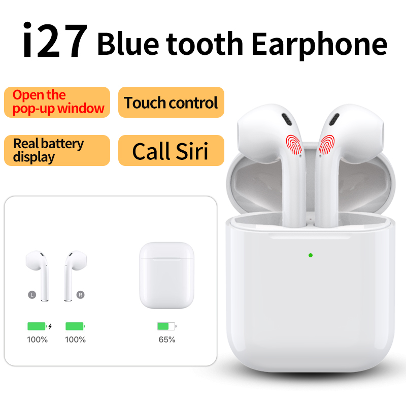 inpods i27 наушников tws Амазонки airpods яблока горячие продавая проветривают Pro 4 abs earbuds 1:1 воздуха первоначальных беспроводных inear