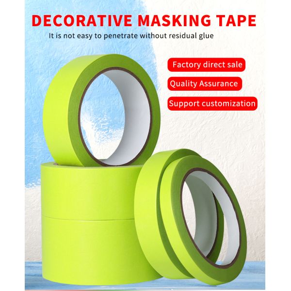 Smooth Surface Green Adhesive Masking Tape