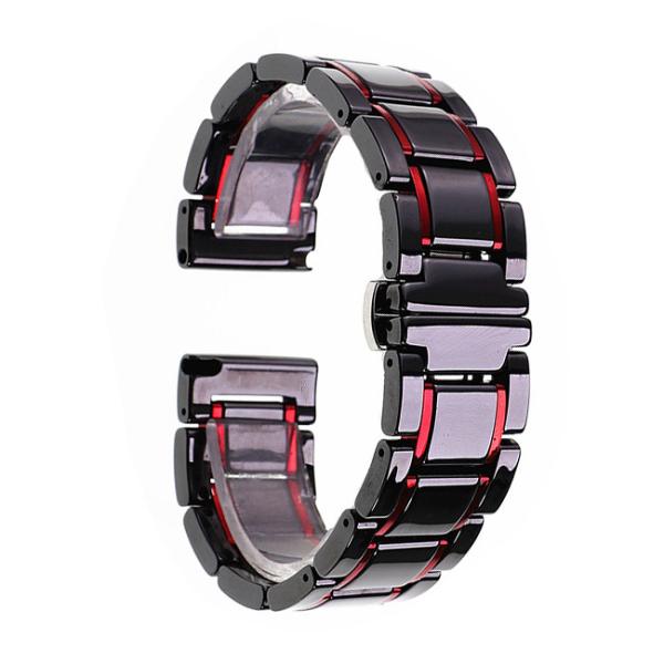 20g 20mm Watch Band Strap RoHS Unisex Ceramic Watch Strap