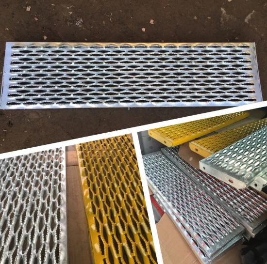 Anti-Skid Perforated Metal Platform Grip Strut Industrial Flooring Aluminum Stainless Steel Safety Walkway Grating