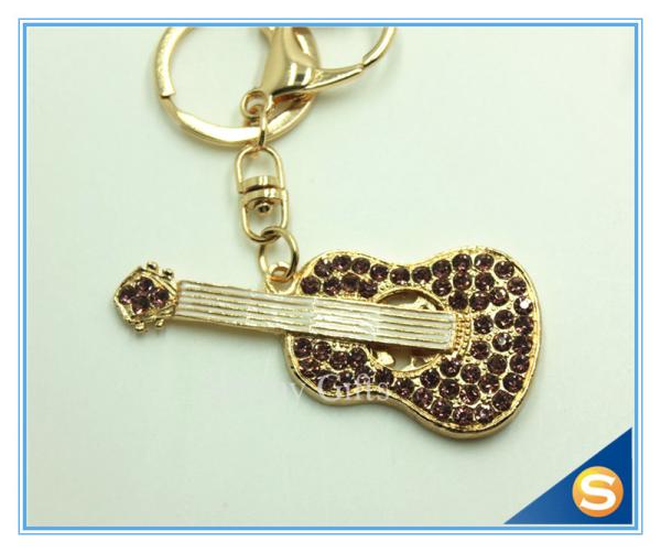 Custom Musical Keychains Guitar Shape Keychain New fashion gift metal cute keychain