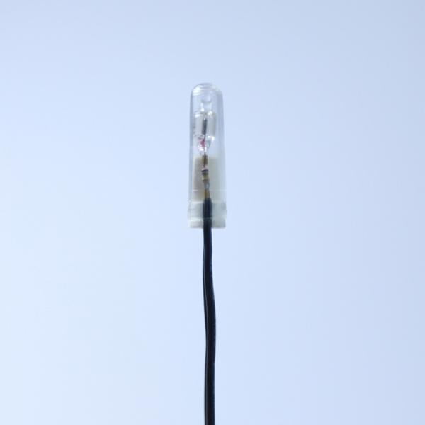 Plastic Material 12V Red Indicator Light White Neon Lamp