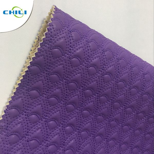 Вашабле выстеганная кожаная ткань, выстеганная кожаная вытачка диаманта драпиров