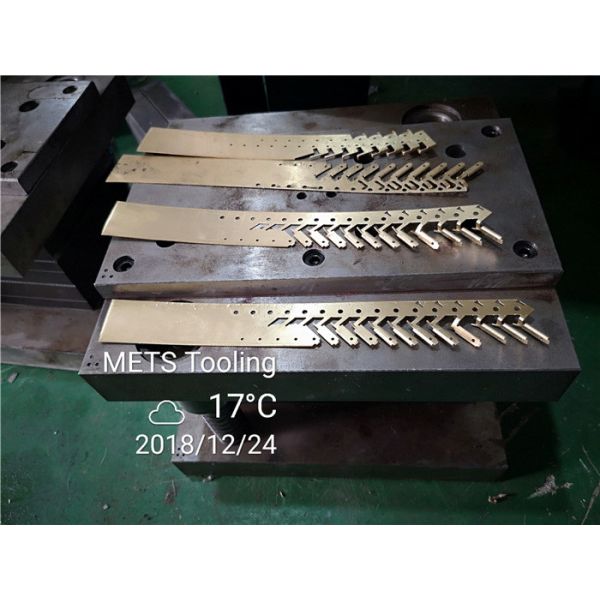 Sheet Metal Stamping Dies Press For Copper N Brass Connector Parts
