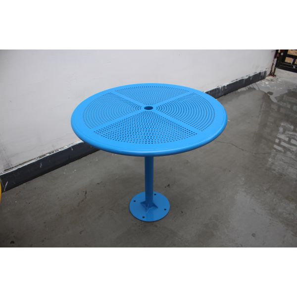 Уличная мебель Гавин Парк Стальный круглый стол с скамейками Ржавостойкие наружные металлические круглые столы