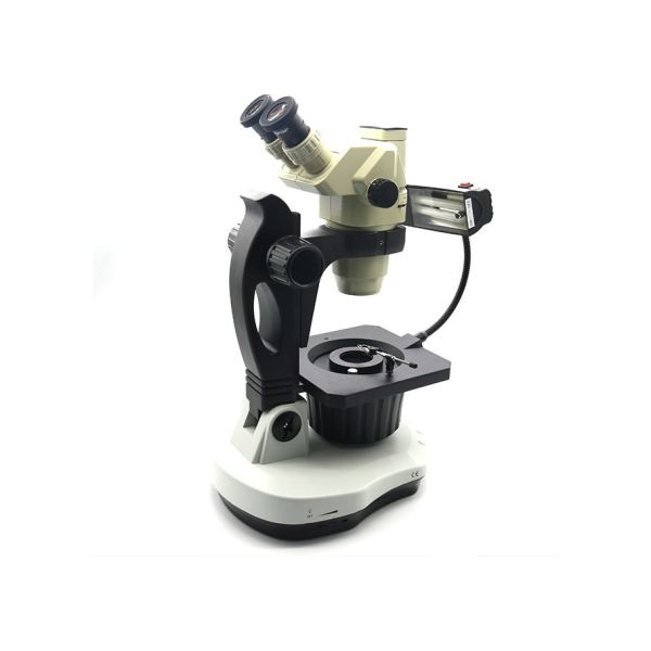 Clear And Wide Visual Field Generation 3rd Swing Arm Type Trinocular Gem Microscope