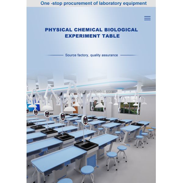 Классический стиль Школьная химическая лабораторная мебель с алюминиево-пластиковым материалом