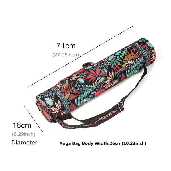 Printed Yoga Mat Carry Bag Gym Mat Case For Women Men Pilates Fitness Exercise Pad