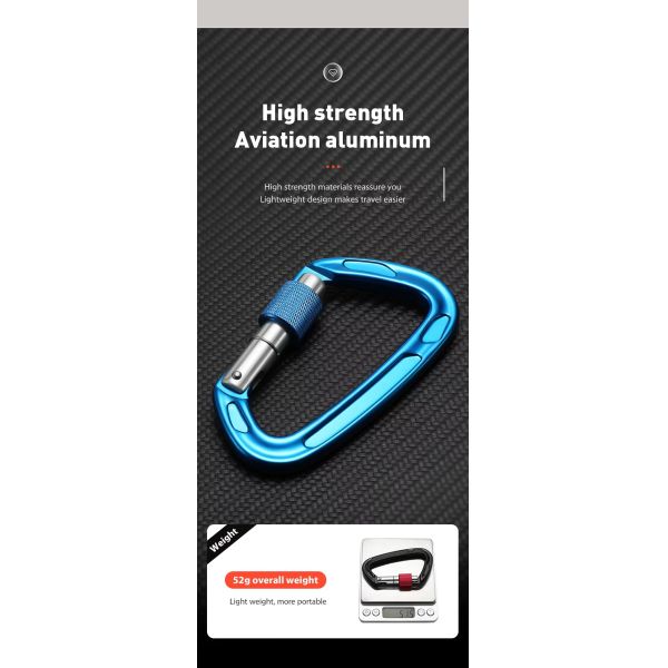 Gancho de escalada Equipo esencial Durable Ligero Perfecto para aventuras de escalada en roca