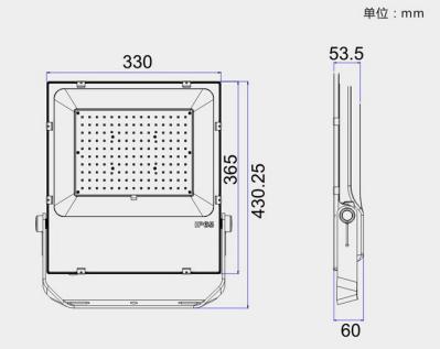 SMD LED Flood Light 5 Years Guarantee 150w LED Flood Light ETL DLC CE Listed
