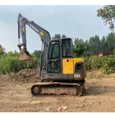 Mini Used Volvo EC55 EC60 Tracked Excavator For Heavy Duty Work