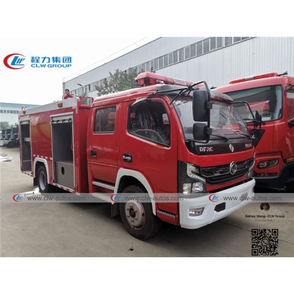 4000L Water Tank Dongfeng Duolicar 4x2 Fire Pumper Truck