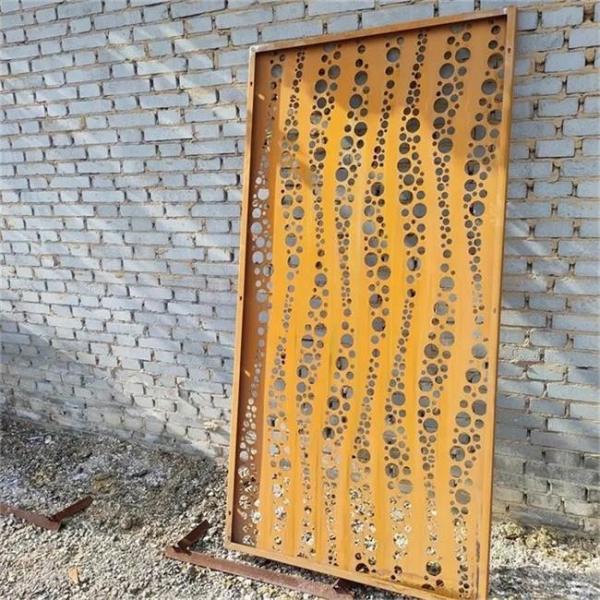 O laser que corta verdes frondosos modela o painel de parede decorativo de aço de Corten