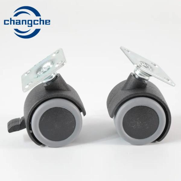 11mm Thread Size Office Chair Castor Wheels with Grip Ring Stem 20mm Thread Length