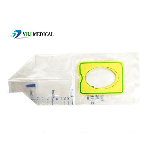 Детский и младенческий одноразовый мешок для мочеиспускания Клемент медицинского качества PE 100 мл